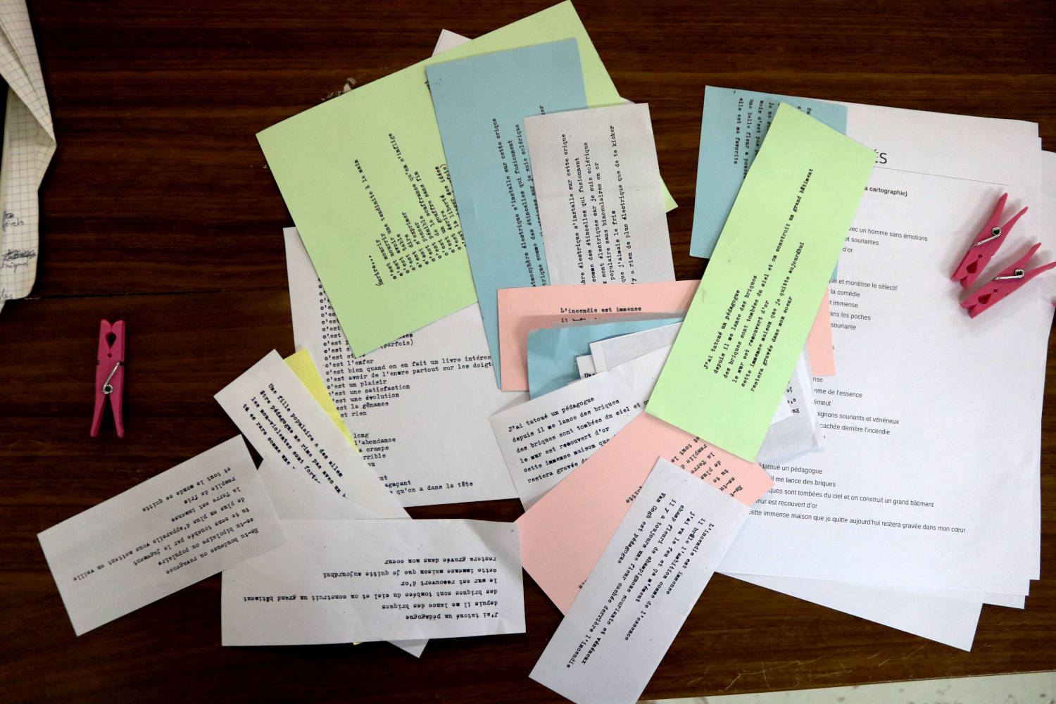 Papiers colles
